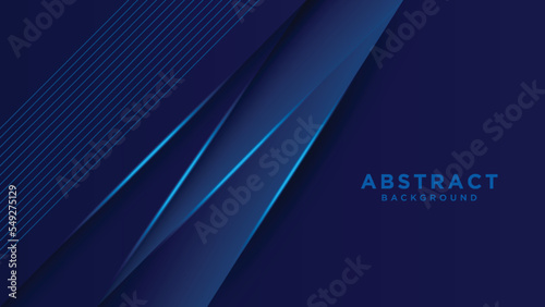 Blue black abstract background geometry shine and layer element. 