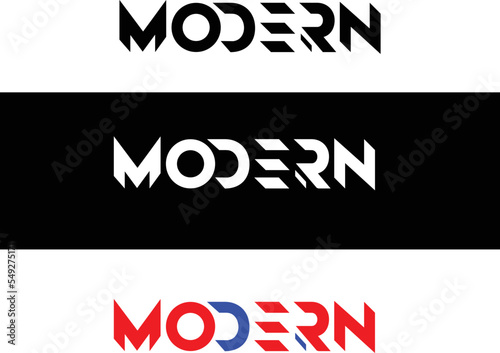 modern, letter typography monogram with elegant font style photo