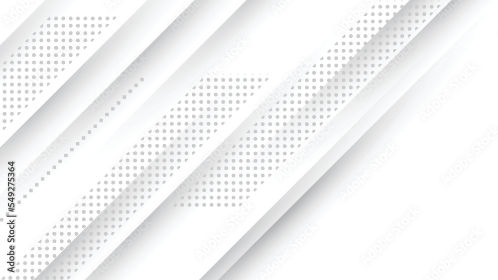 White and gray gradient background with Halftone dots design background. White and gray gradient background with Halftone dots design background.