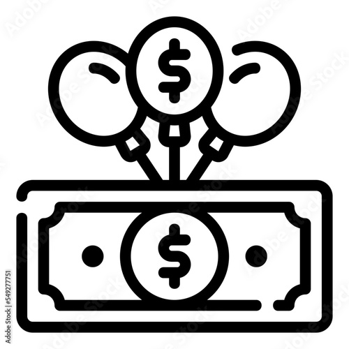 depreciation line icon