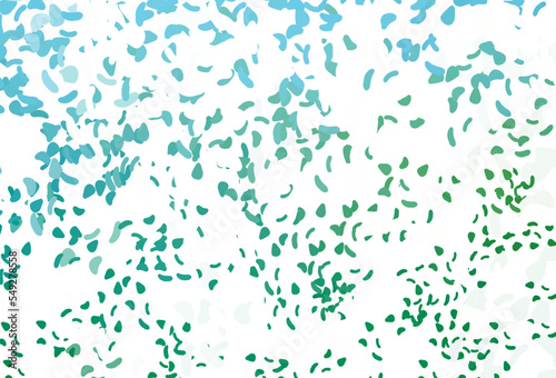 Light Blue, Green vector texture with random forms.