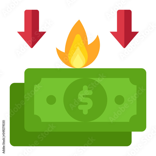 crisis flat icon