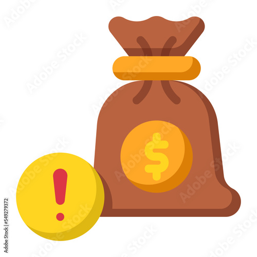 money bag flat icon