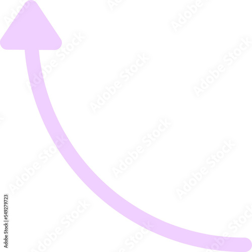 Fotografia Purple Pastel Arrow Curve