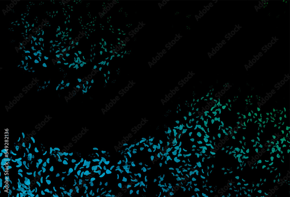 Dark Blue, Green vector background with abstract forms. Dark Blue, Green vector background with abstract forms.