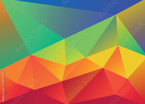 Colorful abstract polygonal pattern  background. Mosaic geometric  triangular background. Vector Illustration