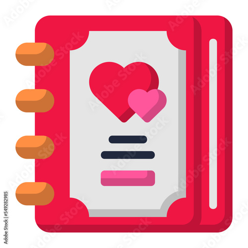 diary flat icon
