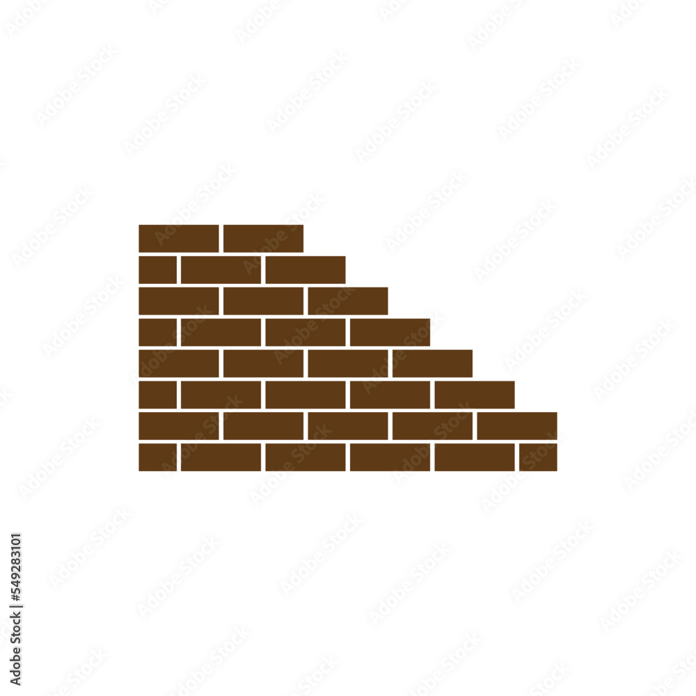 pile of bricks icon,