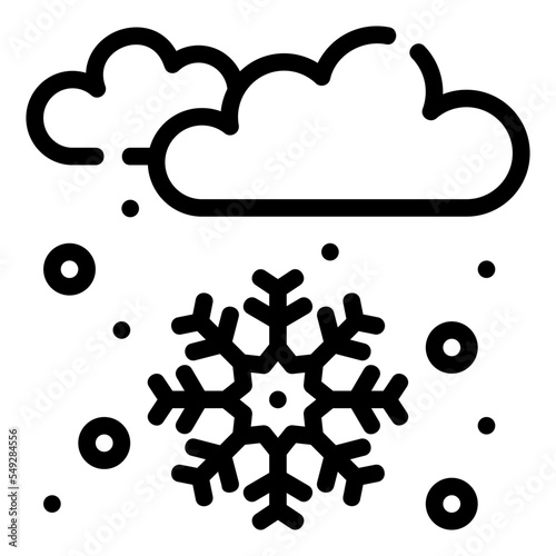 snowfall line icon