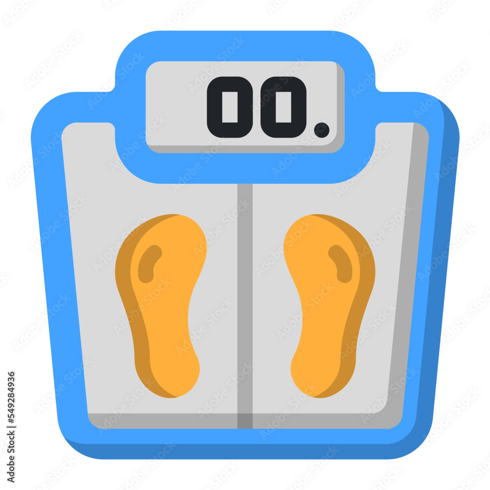 body scale flat icon body scale flat icon