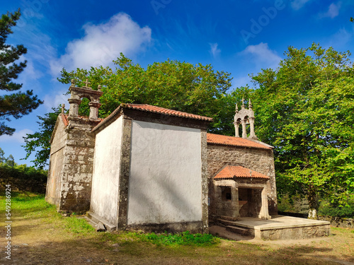 Nosa Senora das Neves church, Dumbria municipality, Way to Saint James, Galicia, Spain photo