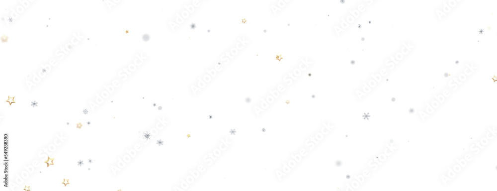 Snowflakes Falling On Snow - Winter Banner Snowflakes Falling On Snow - Winter Banner