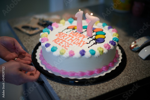 Birthday cake for Reese photo