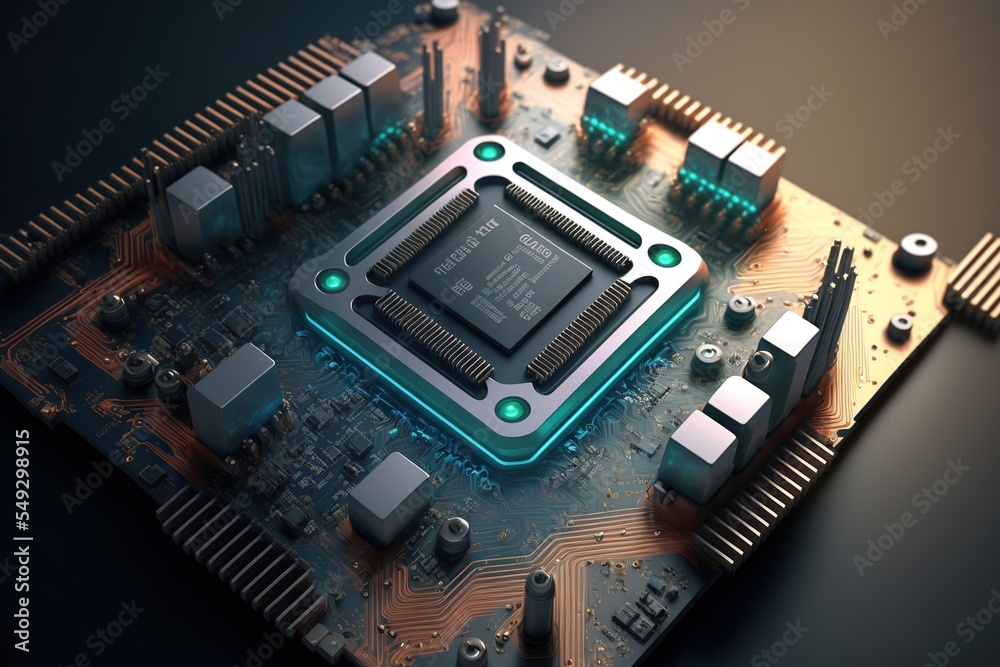 Illustration about computer parts. Made by AI. Illustration about computer parts. Made by AI.
