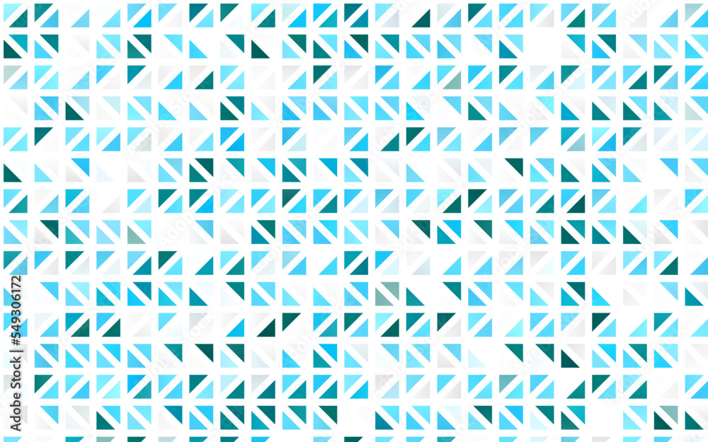 Light BLUE vector seamless background with triangles.