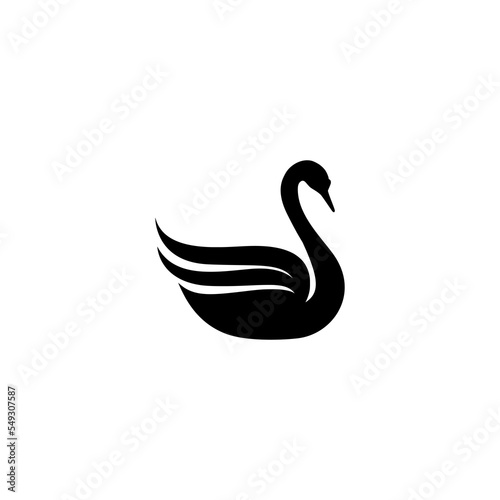 Fototapeta Naklejka Na Ścianę i Meble -  Simple swan icon logo design