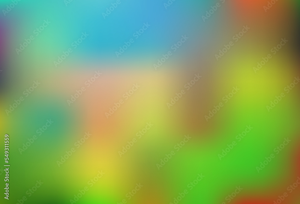 Light Blue, Green vector blurred bright pattern.