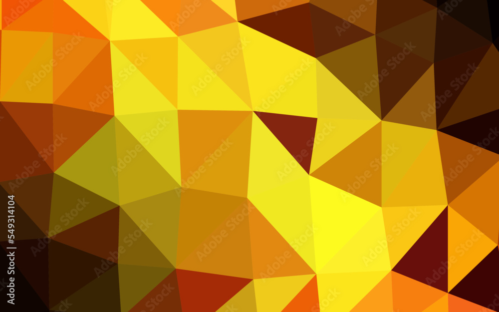 Light Orange vector abstract polygonal layout. Light Orange vector abstract polygonal layout.