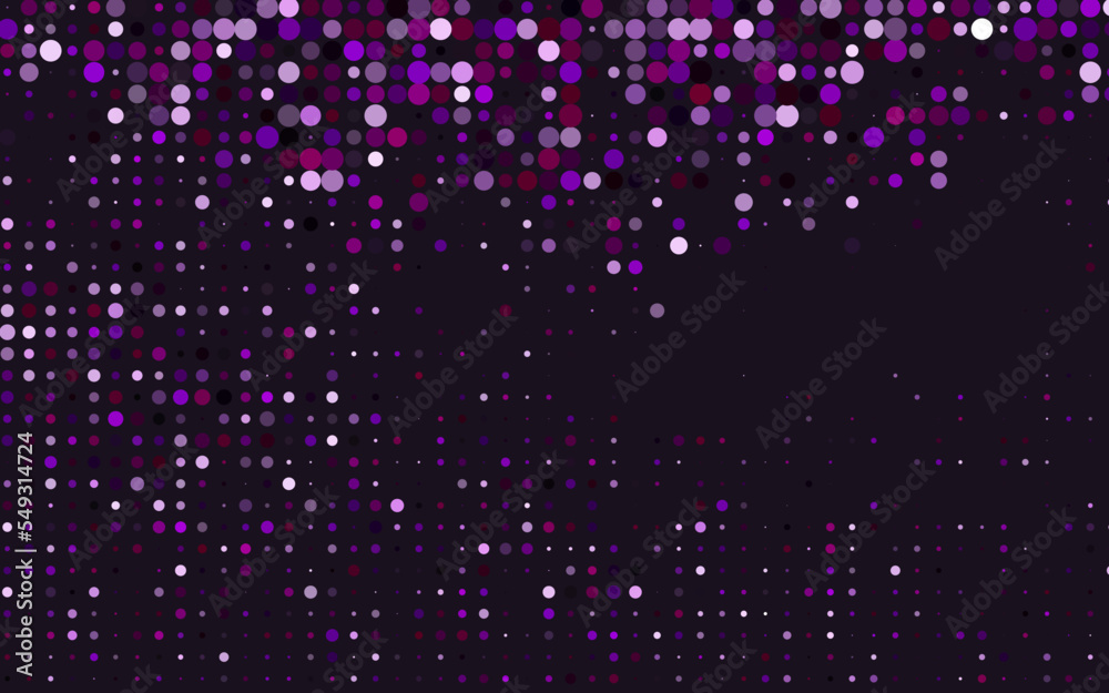 Dark Purple vector template with circles. Dark Purple vector template with circles.