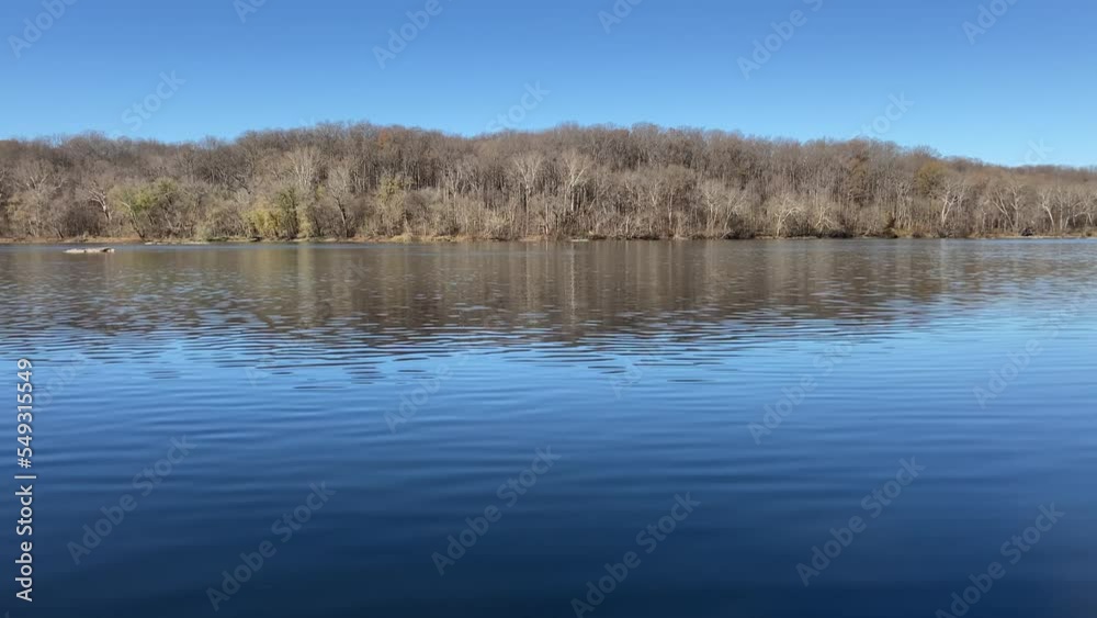 peaceful clear autumn day on Potomac River peaceful clear autumn day on Potomac River