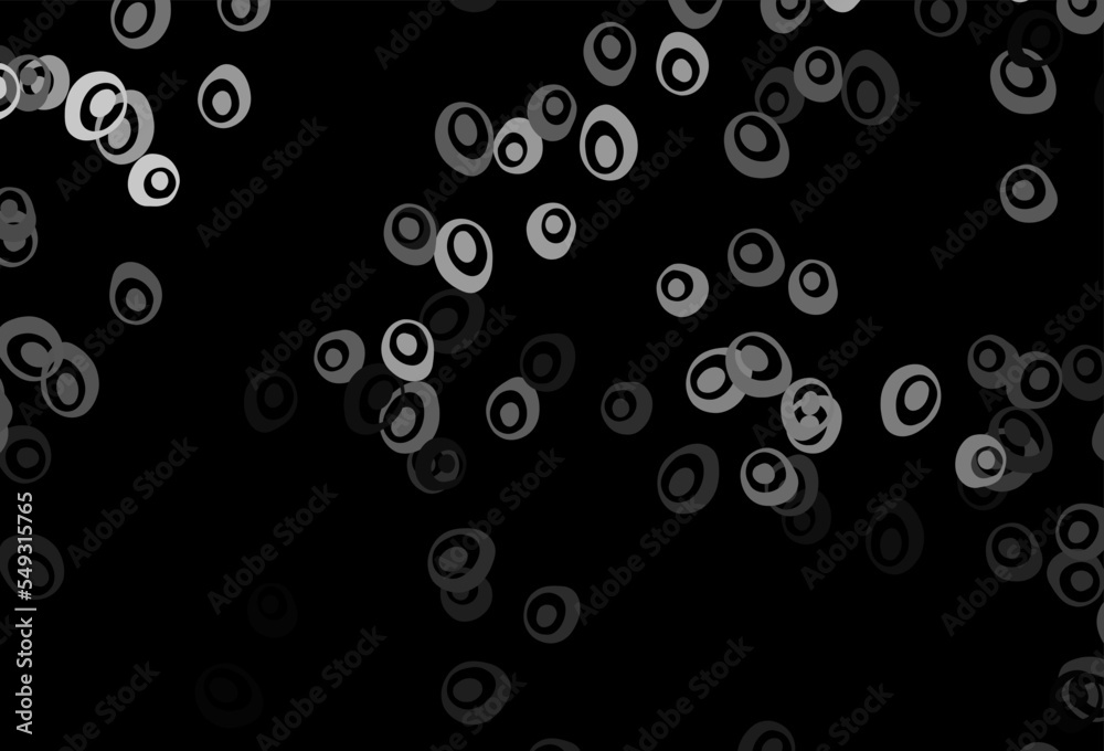 Dark Silver, Gray vector backdrop with dots. Dark Silver, Gray vector backdrop with dots.