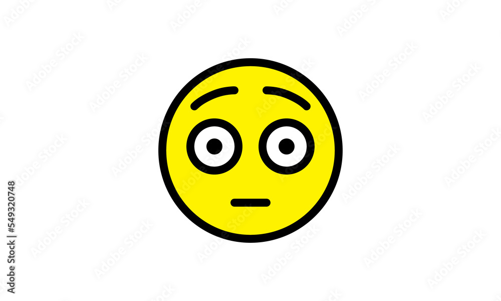expression emoji  vector yellow head simple modern design eps 8
