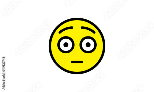 expression emoji vector yellow head simple modern design eps 8