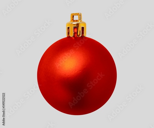 Merry Christmas balls on isolated background