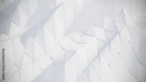 3D design trending polygonal white background hexagonal