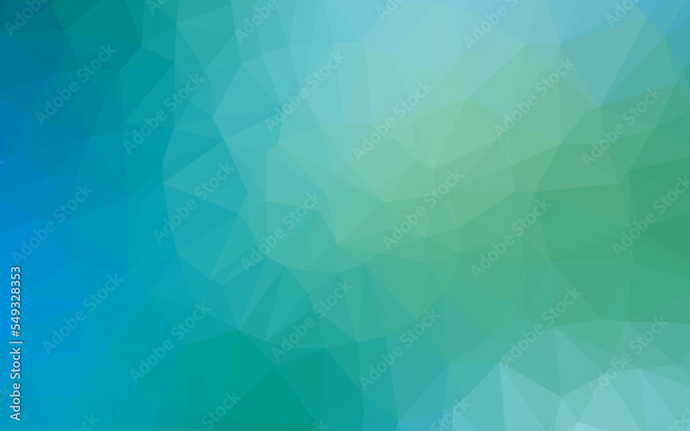 Fototapeta premium Light Blue, Green vector triangle mosaic template.