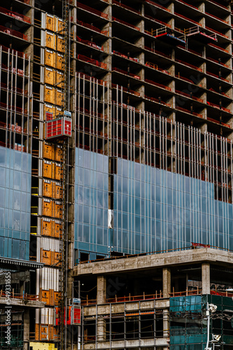 Building Under Construction Skyscraper 