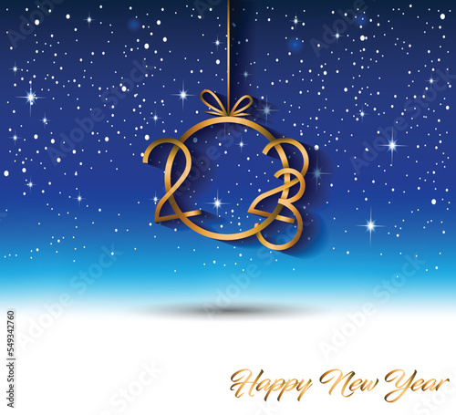 2023 Happy New Year background.