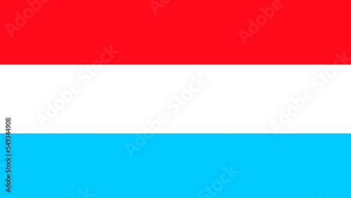 Luxembourg Flag Colors. 2D Animated transition in vertically on both sides over blue screen chroma key for video transition. Seamless looping. 4K UHD.