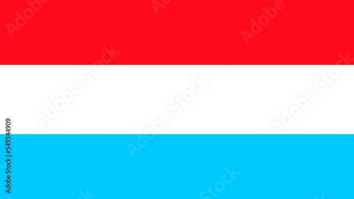 Luxembourg Flag Colors. 2D Animated transition in vertically on both sides over green screen chroma key for video transition. Seamless looping. 4K UHD.