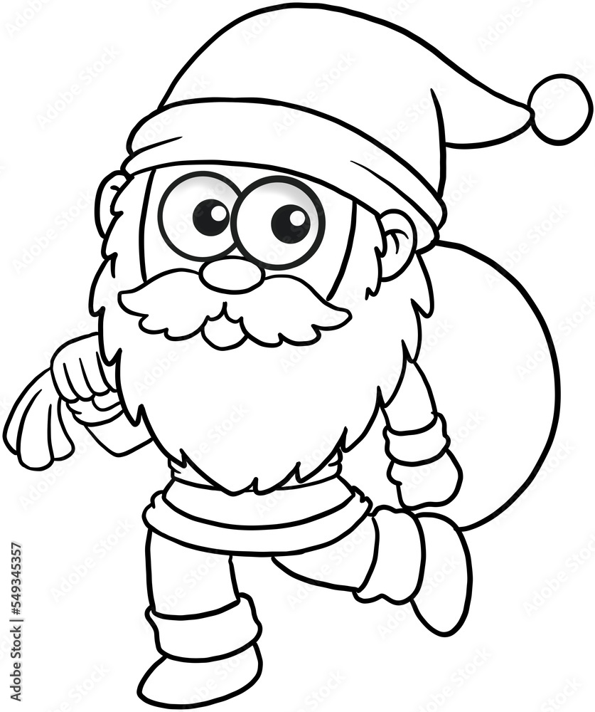 christmas cartoon characters element coloring