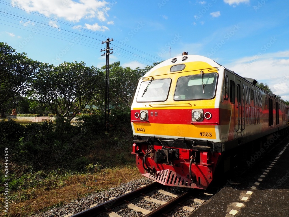 Obraz premium pictures of diesel trains in Thailand