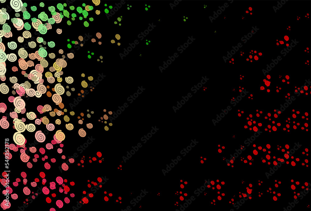 Dark Green, Red vector background with bent ribbons. Dark Green, Red vector background with bent ribbons.