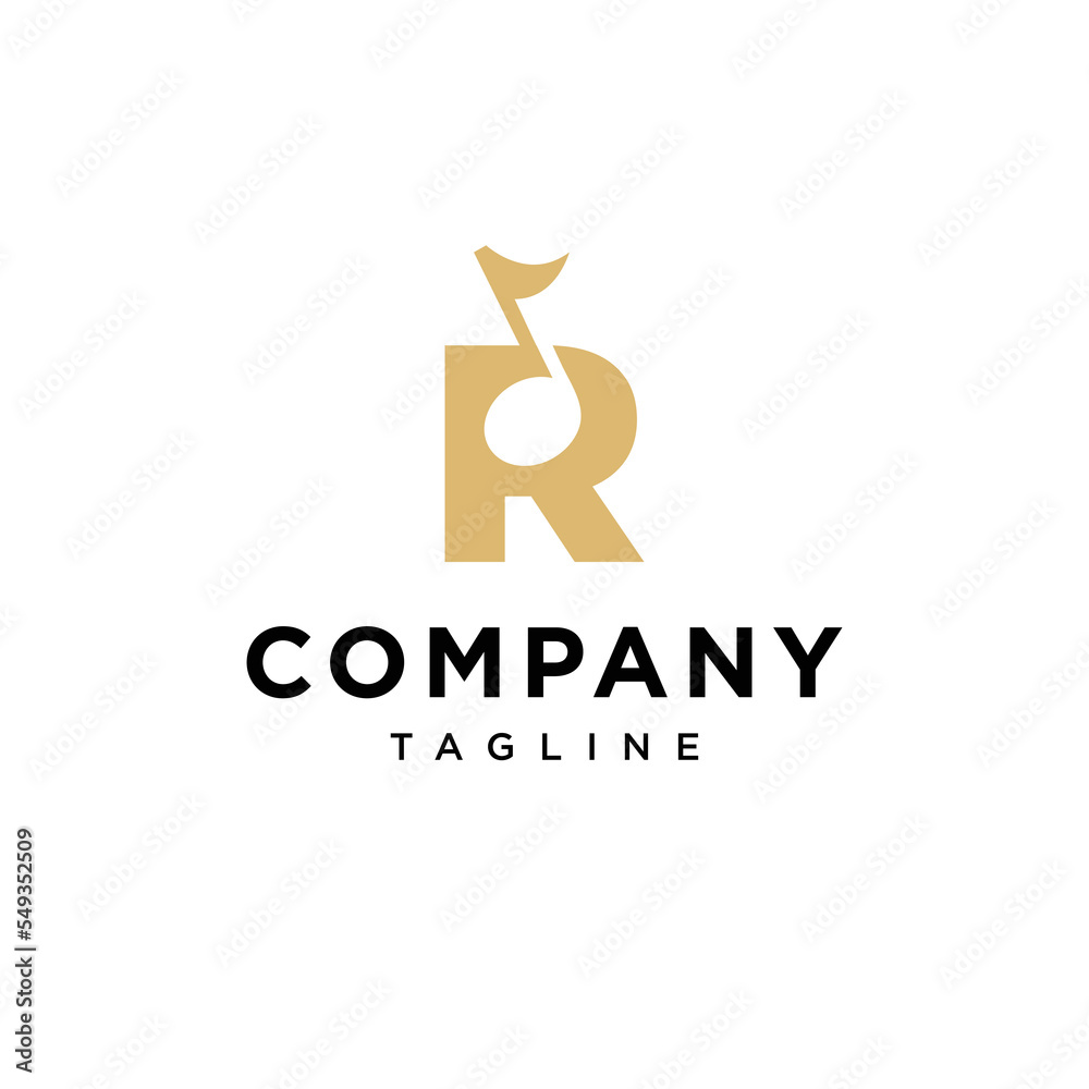 R Letter Music Note Vector logo icon vector Template
R Letter Music Note Vector logo icon vector Template