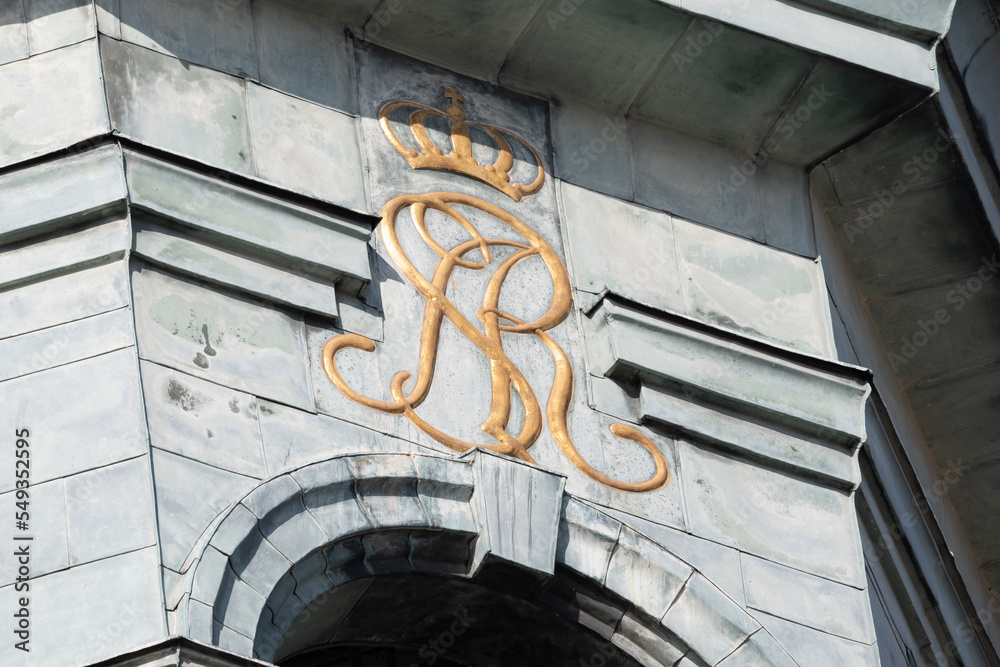 Detail of a tower of the Old Town Hall in Poznan, Poland