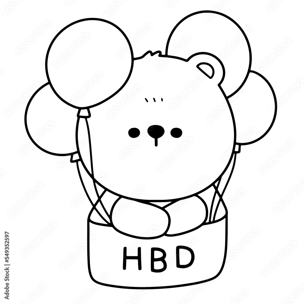 Obraz premium birthday bear