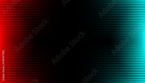 Abstract line light futuristic design. Modern red and blue radial striped background for retro and graphic effects. Vector, 2023