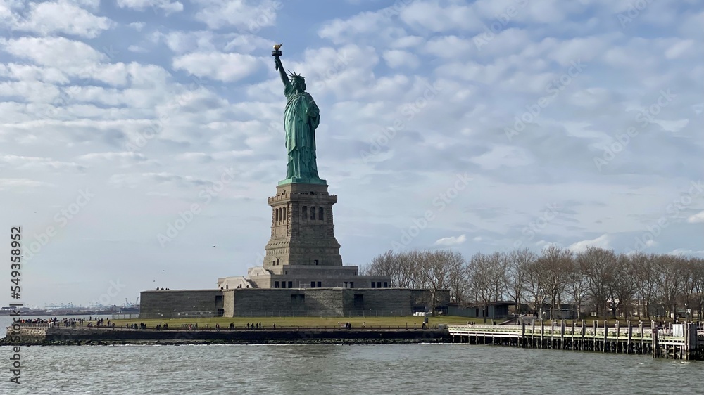 natural light statue of liberty new York city united states of America