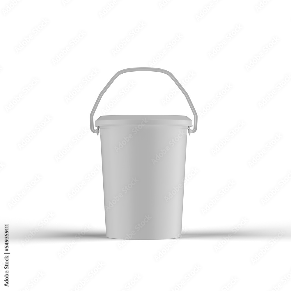 Ice Cream Bucket 3D Rendering Ice Cream Bucket 3D Rendering