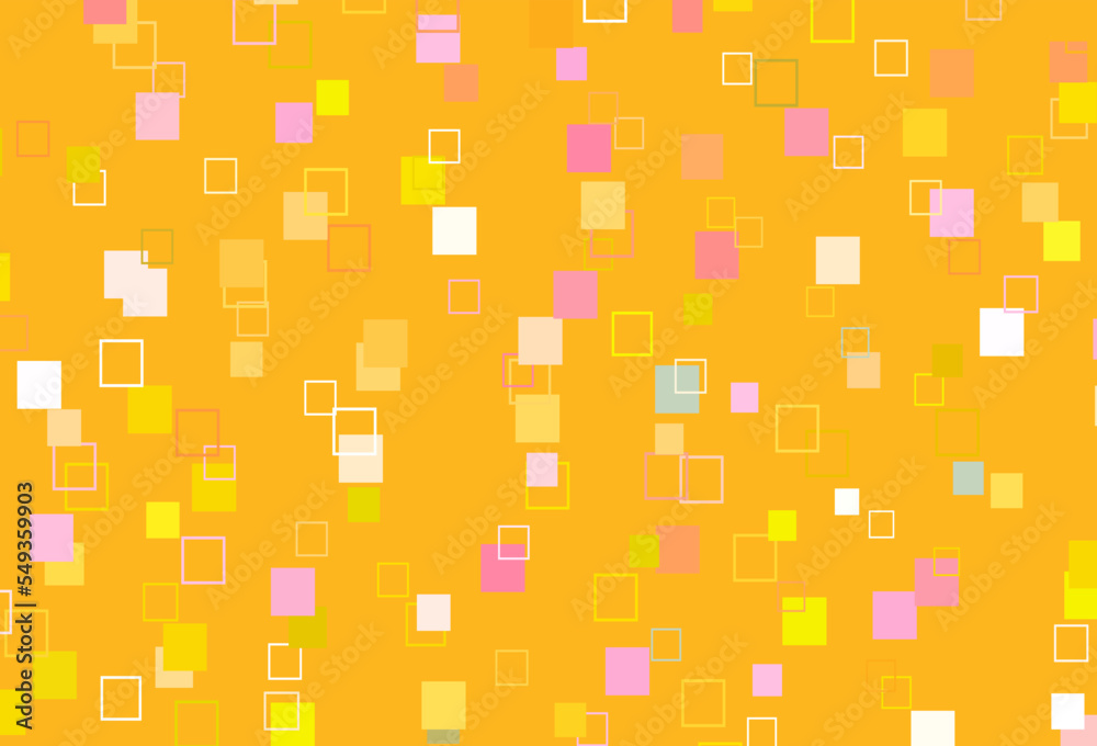 Light Pink, Yellow vector background with rectangles. Light Pink, Yellow vector background with rectangles.