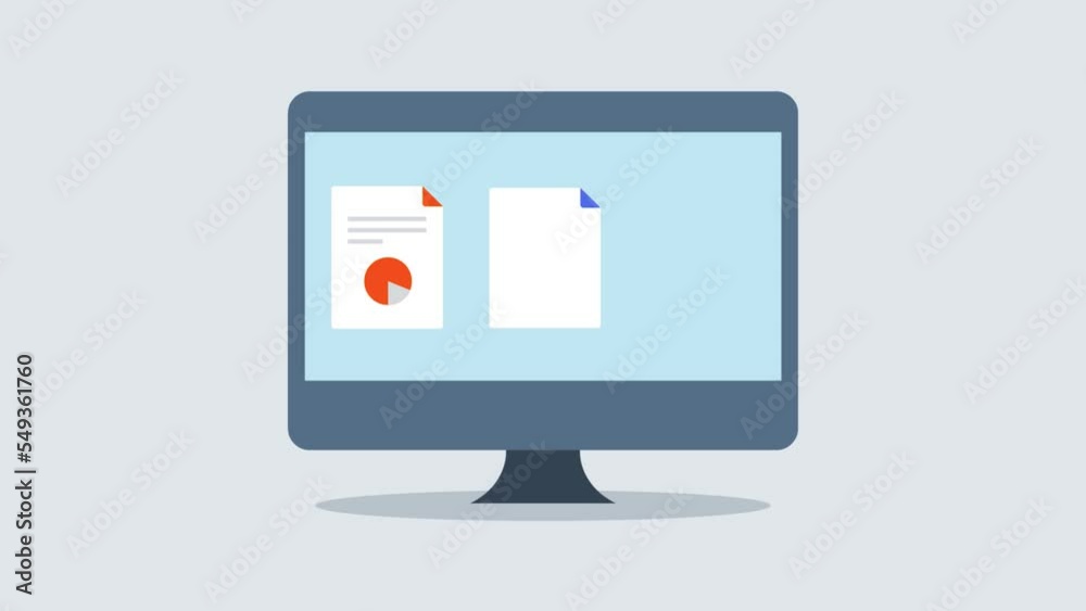 Report documents on desktop screen, graph, chart and other diagram financial investment information and business data analytics.