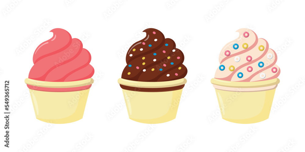 ice cream in a bowl illustration design ice cream in a bowl illustration design