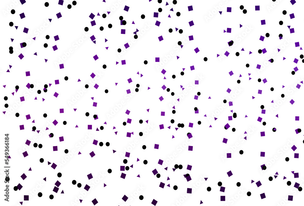 Light Purple vector backdrop with lines, circles, rhombus.