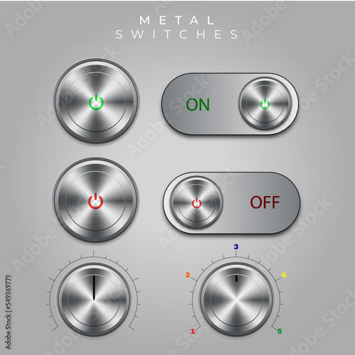 set of metal switches
