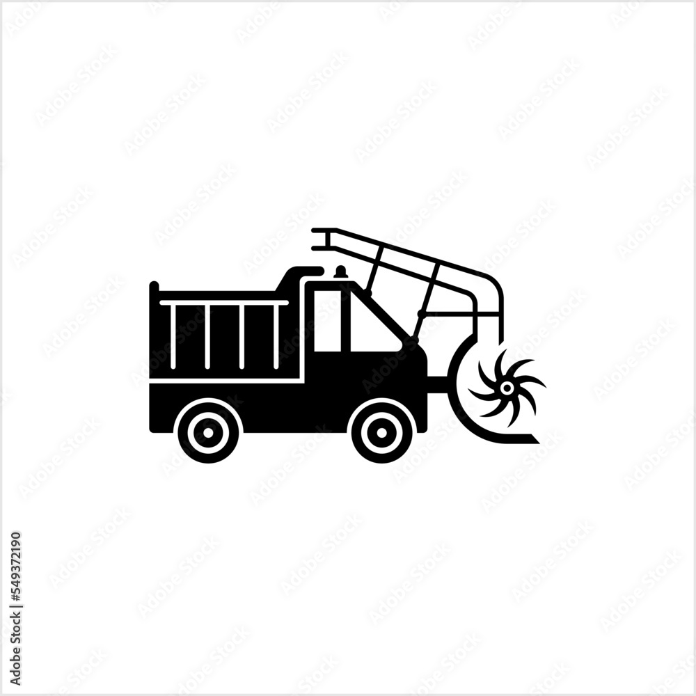 Snowplow Icon, Snow Plough, Snow Plow, Snowplough Icon, Vehicle Used To Remover Snow, Ice From Surface