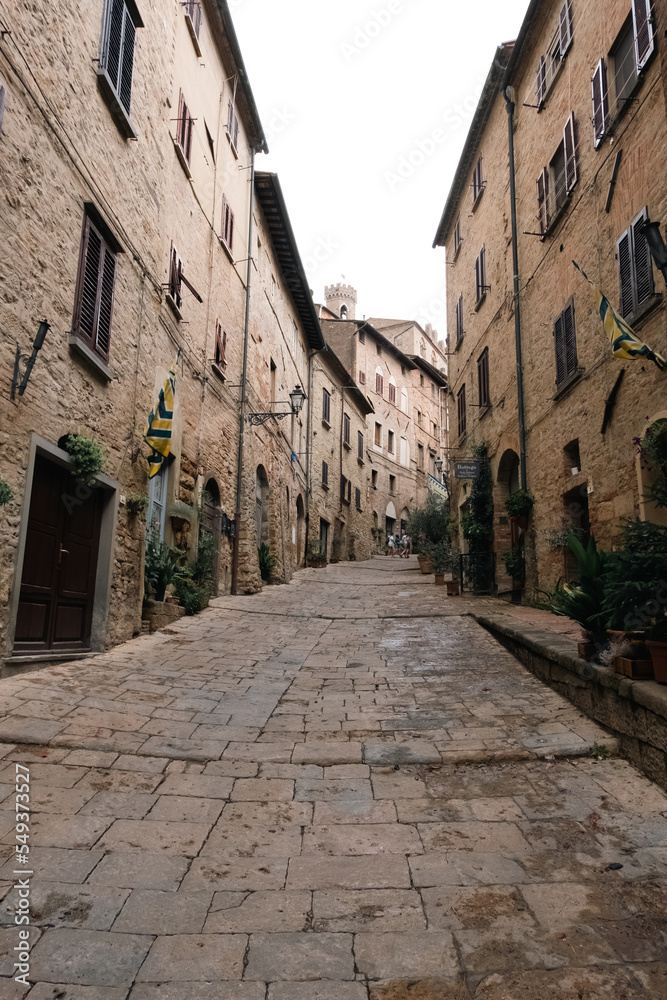 Alley of a medieval town in Tuscany